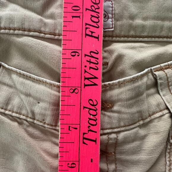 JOIE Pants Womens 29 Khaki Cropped Cargo Low Rise Straight Leg Casual Gorpcore - Picture 10 of 13